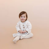 Sawyer Cardigan, Rose | Baby Kids Sweater | Valentine's Day: XS; 6-12M