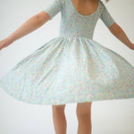 Short Sleeve Twirl Dress