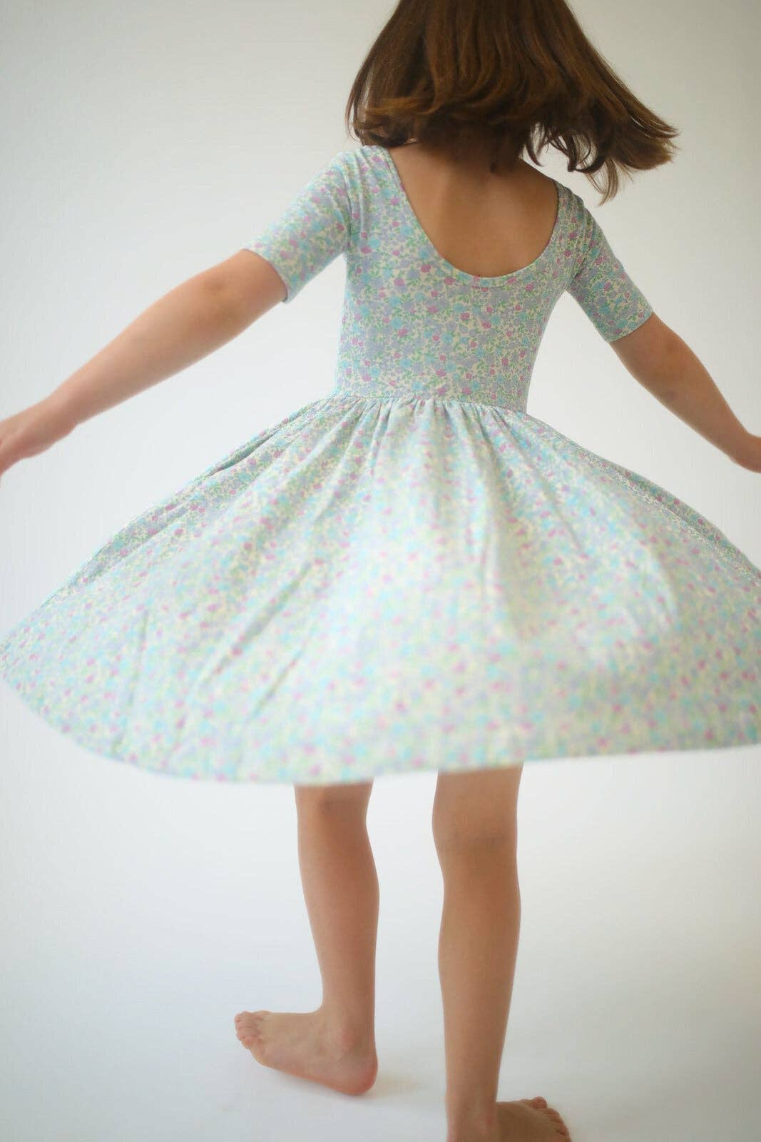 Short Sleeve Twirl Dress
