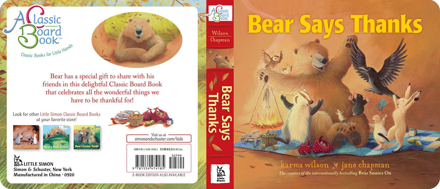 Bear Says Thanks by Karma Wilson