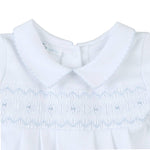 Lizzie and Landon's Classics Light Blue Smocked Collared Playsuit