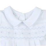 Lizzie and Landon's Classics Light Blue Smocked Collared Playsuit