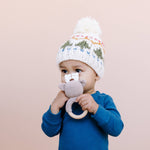 Holiday Tree Fair Isle Hat Kids Baby Fall Winter Beanie: XS; 3-6M