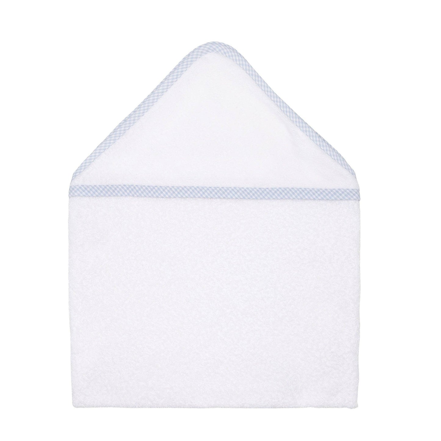 Gingham Essentials White Blue Towel: One Size