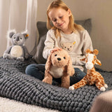 Berno Goldendoodle Dog Plush Stuffed Toy, 14 Inches