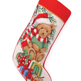 Teddy Bear Needlepoint Stocking