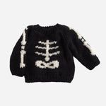 Skeleton Sweater Baby Kid Halloween Costume Fall: Black / XS 6-12m