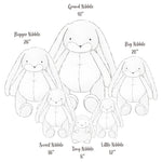 Little 12" Nibble Bunny - Gray