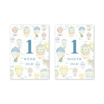 Balloon Festival Baby Milestone Cards