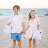 Easter Bunny Basket, Blue