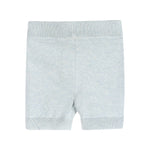 Miles Wave Textured Baby Shirt & Shorts Set (Organic Cotton): Blue Heather