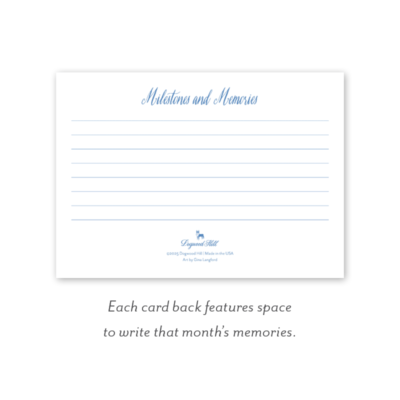 Animal Fete Baby Milestone Cards