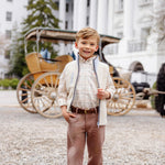 Prep School Pants - Twill Gray Bay Brown