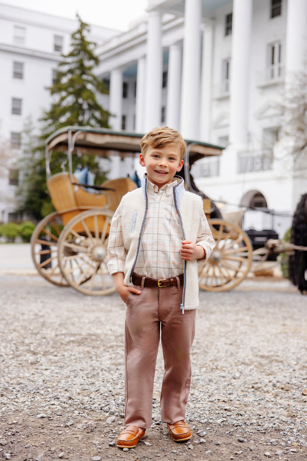 Dean's List Dress Shirt - Mantua Tattersall/Seashore Sherbert