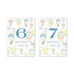 Balloon Festival Baby Milestone Cards