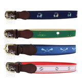 SPORT RIBBON BELTS: 22" (5-6 Years) / Golf Cart