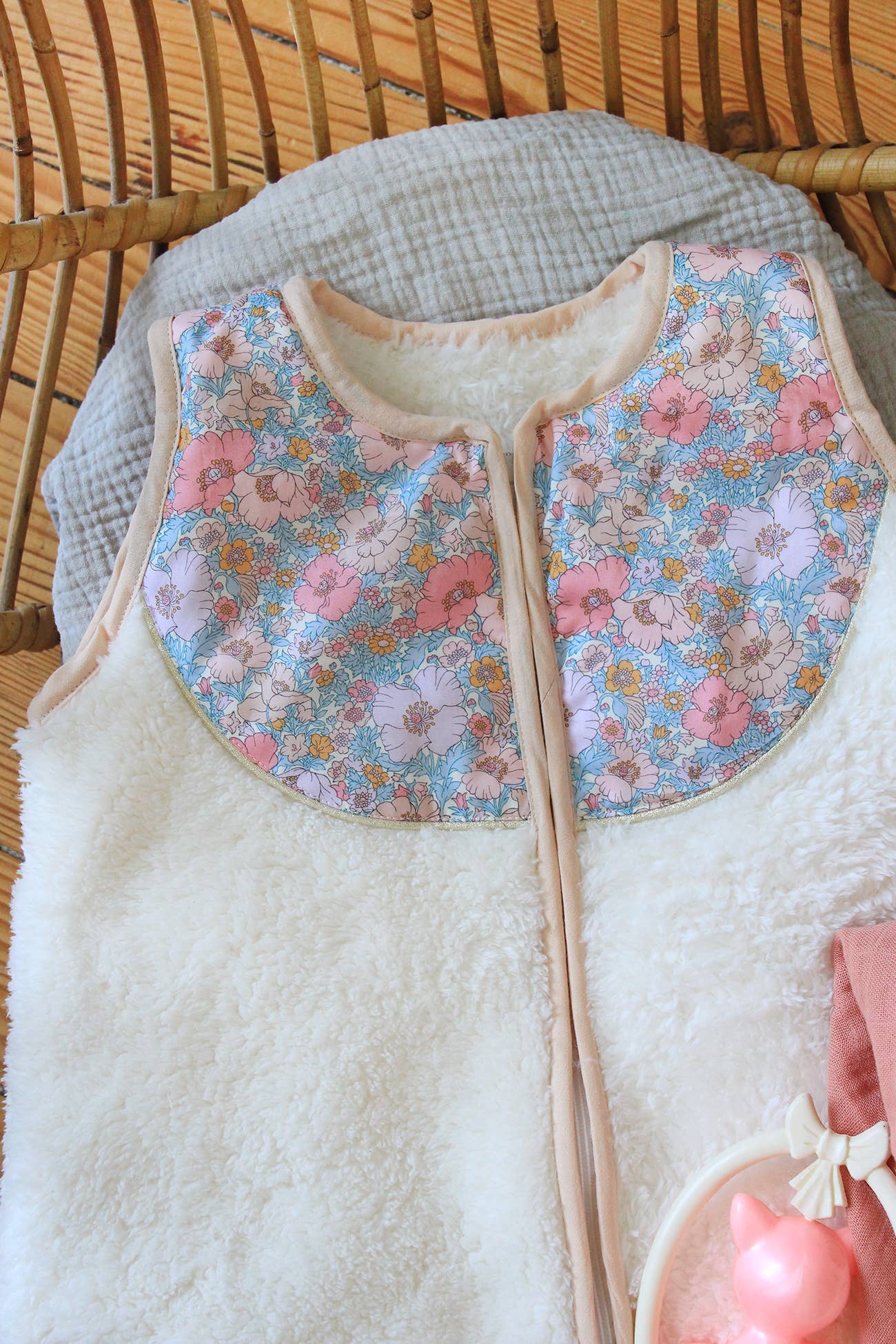 Very soft adjustable sleeping bag 6-24 months: Andréa