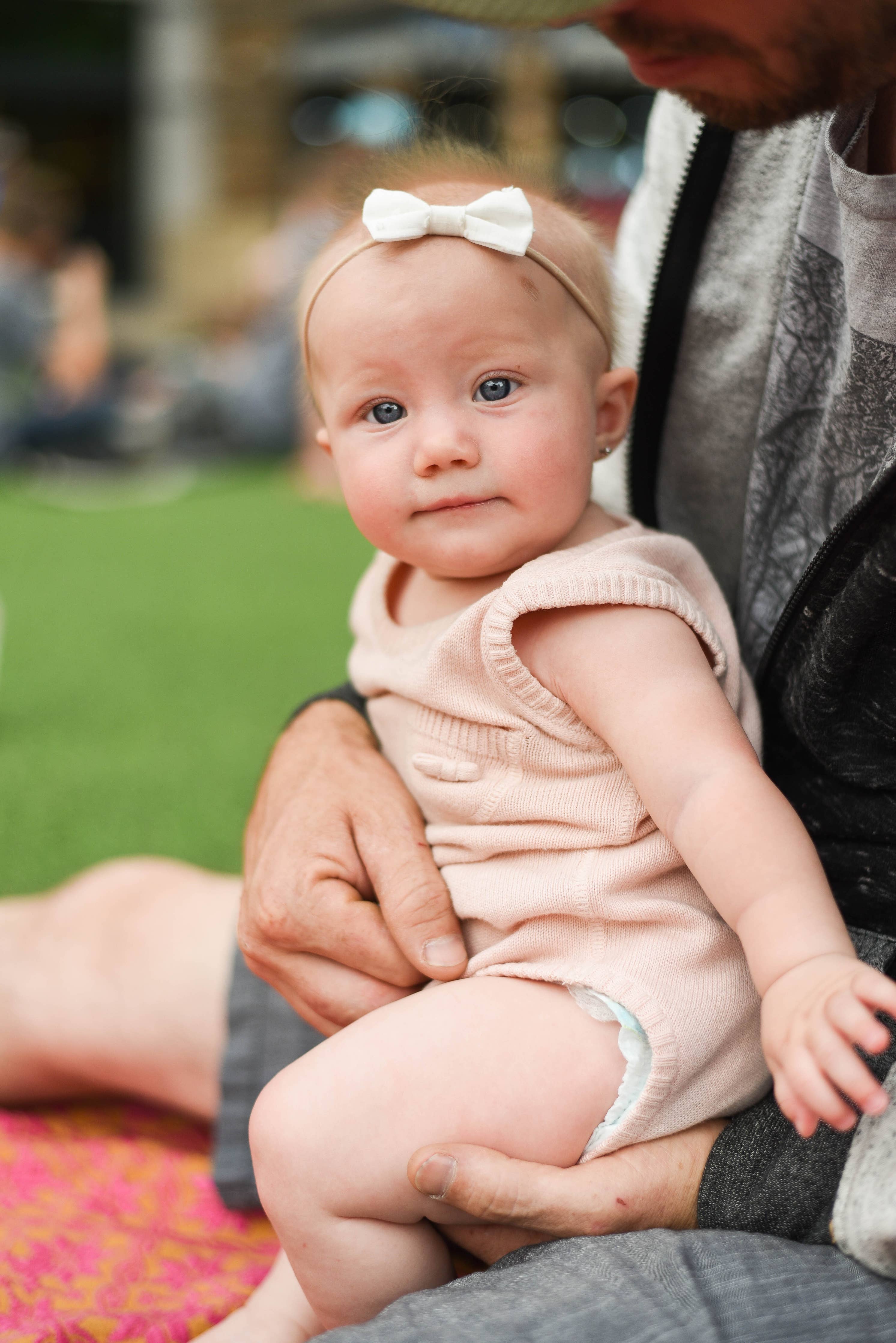 Milan Knit Baby Bodysuit Blush (Organic Cotton)