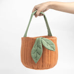 Pumpkin Basket | Quilted Storage Basket | Halloween Basket