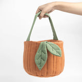 Pumpkin Basket | Quilted Storage Basket | Halloween Basket