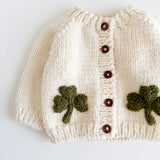 Clover Cardigan Baby Kids Shamrock Knit Apparel Lucky