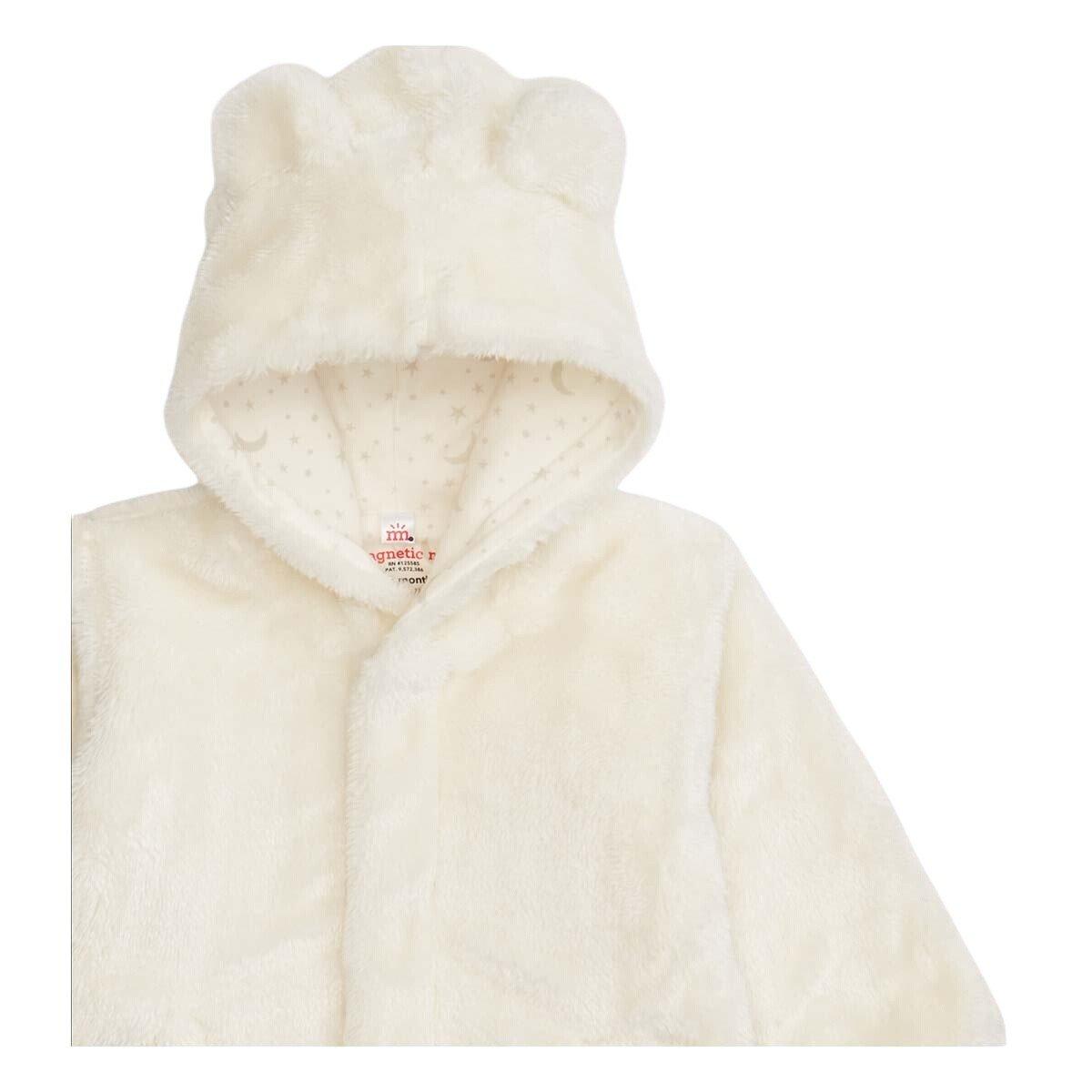 magnetic me Cloud minky bear jacket, alternate view