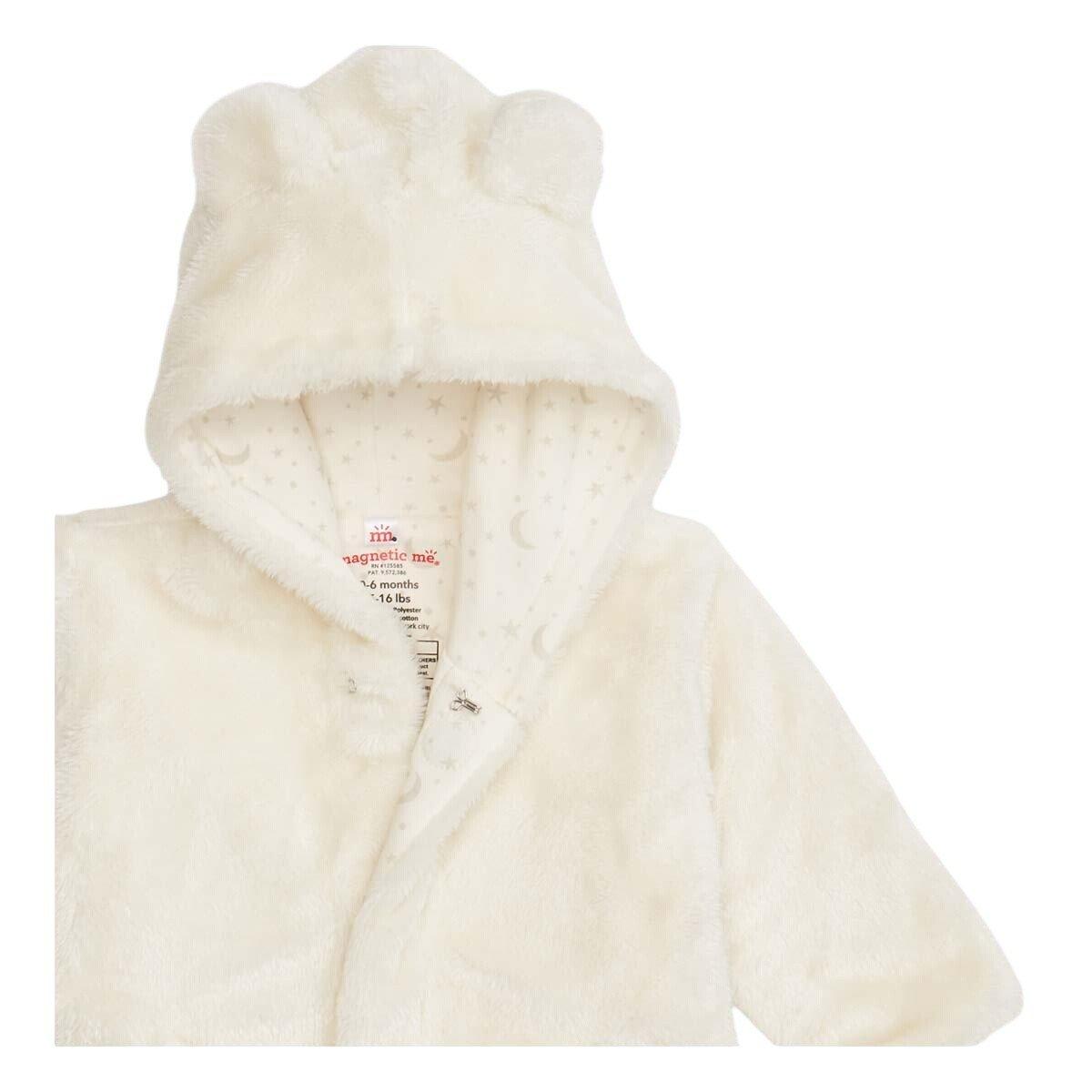 magnetic me Cloud minky bear jacket, detail view