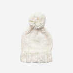 The Blueberry Hill Classic Pom Hat in cream