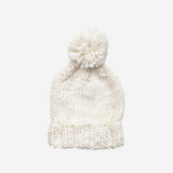 The Blueberry Hill Classic Pom Hat in cream