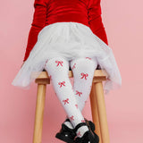 Little Stocking Co. Bow Knit Tights, view 5