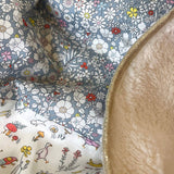 Baby blanket Liberty® fabric and fleece: Juliet