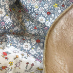 Baby blanket Liberty® fabric and fleece: Katie