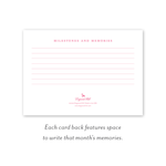 Woodland Pink Milestone Cards: Baby Milestone Cards - Set of 15