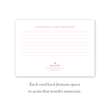 Woodland Pink Milestone Cards: Baby Milestone Cards - Set of 15