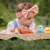 Butterfly Natural Rubber Teether, Rattle & Bath Toy