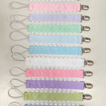Pacifier Clip, Monogram-able Assorted Colors: White