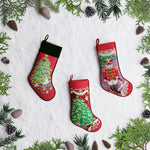 Christmas Tree Embroidered Stocking