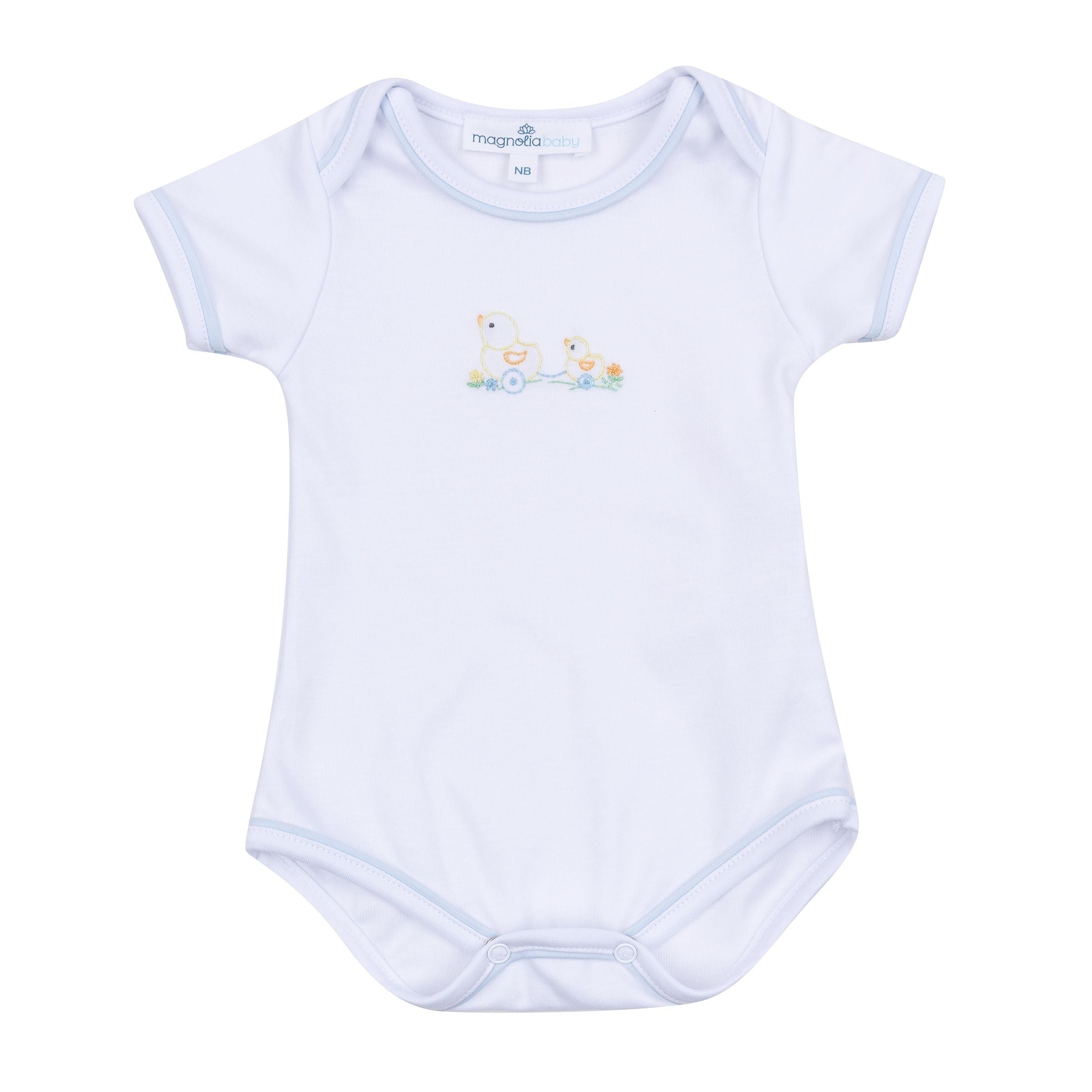 Vintage Duckie Pulltoy Light Blue Bodysuit