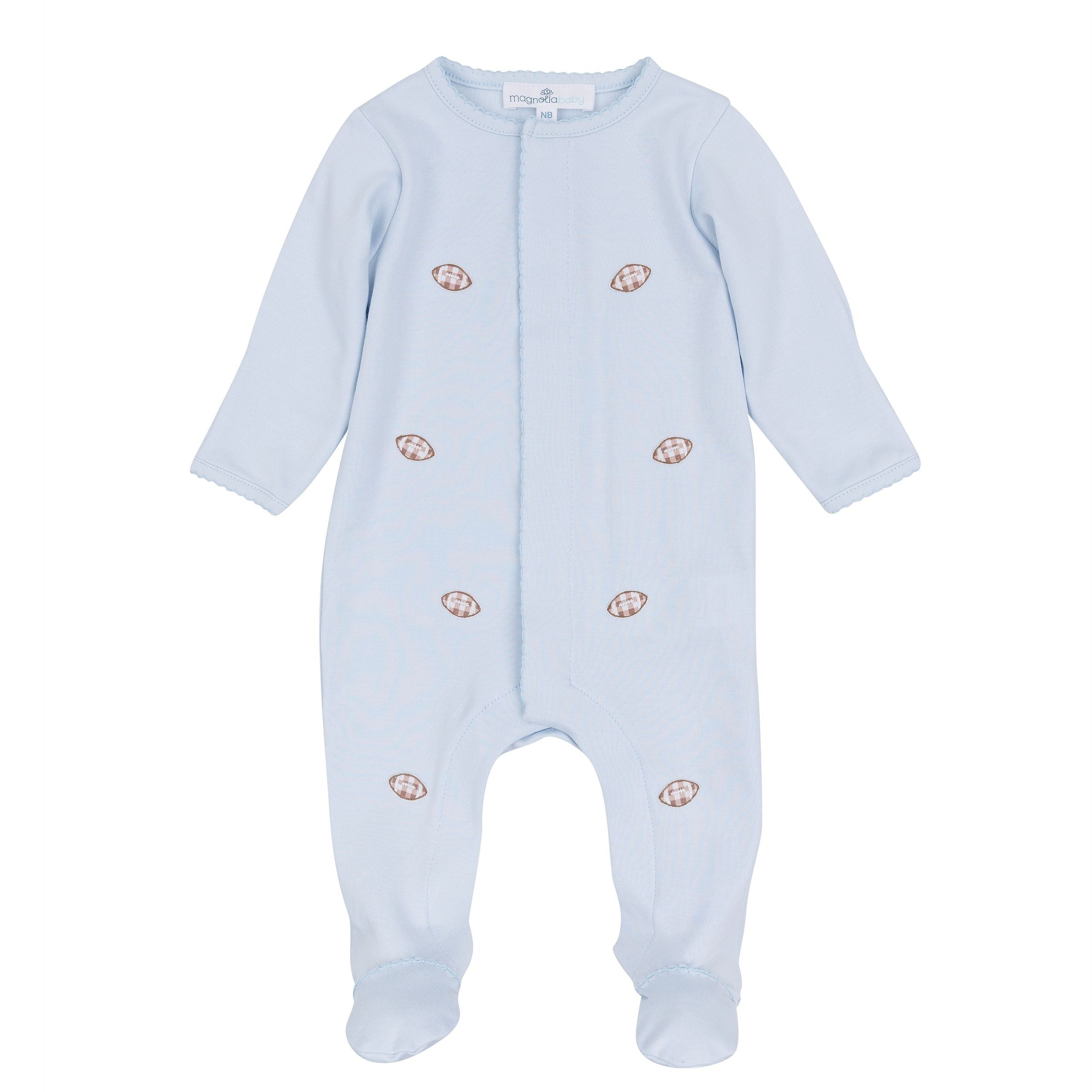 Tiny Tailgater Light Blue Footie