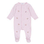 Tiny Tailgater Pink Scattered Footie