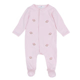 Tiny Tailgater Pink Scattered Footie