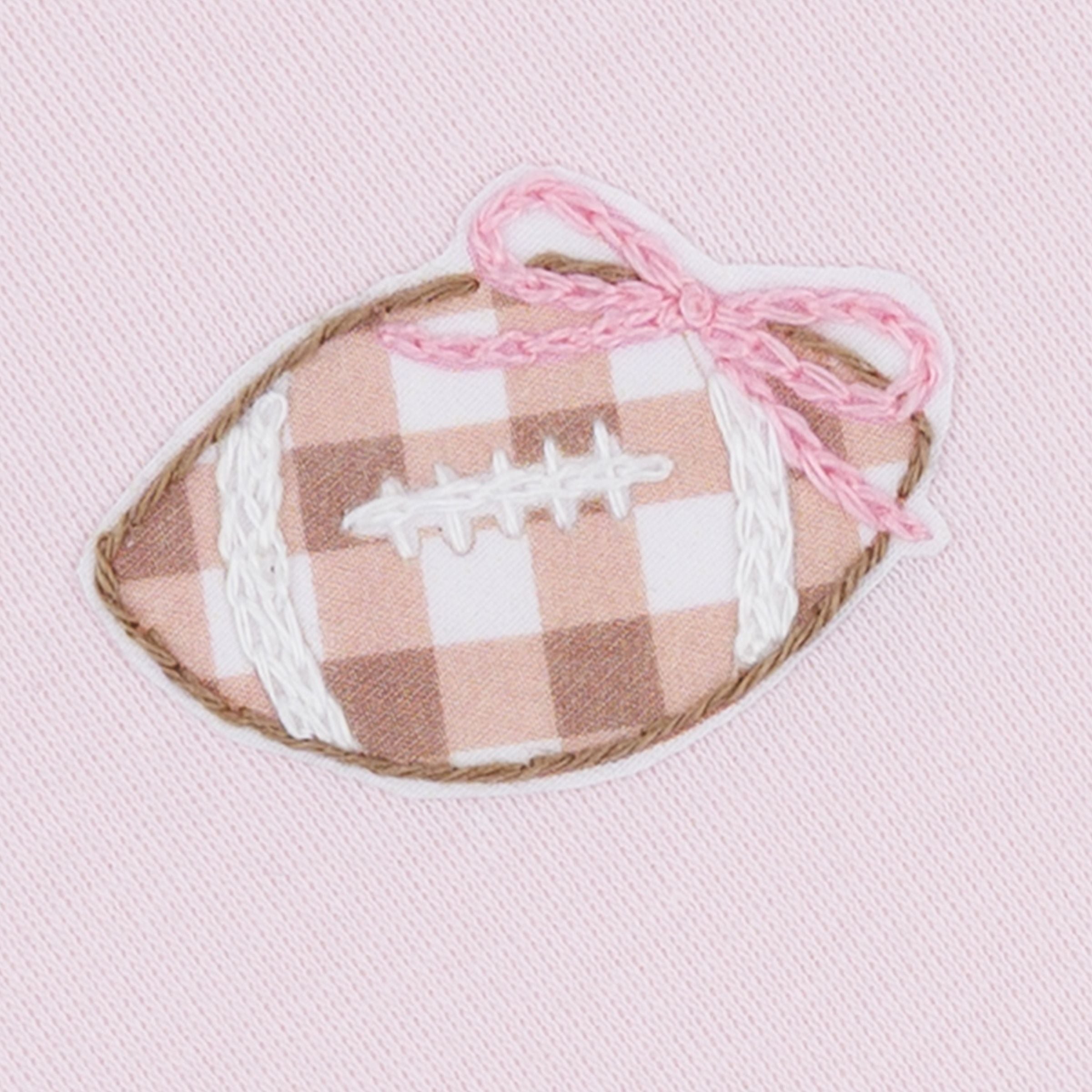 Tiny Tailgater Pink Scattered Footie
