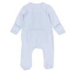 Tiny Tailgater Light Blue Zip Footie