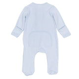 Tiny Tailgater Light Blue Zip Footie