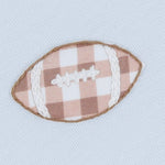 Tiny Tailgater Light Blue Zip Footie