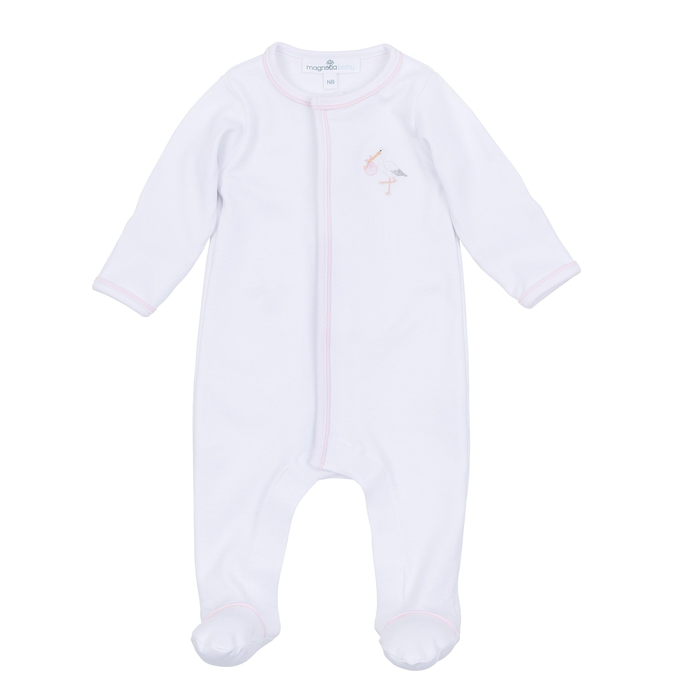 Vintage Stork Pink Footie