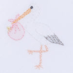 Vintage Stork Pink Footie