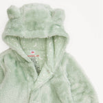 SOFT SPRUCE MINKY BEAR FOOTIE: 330 / 6-9M
