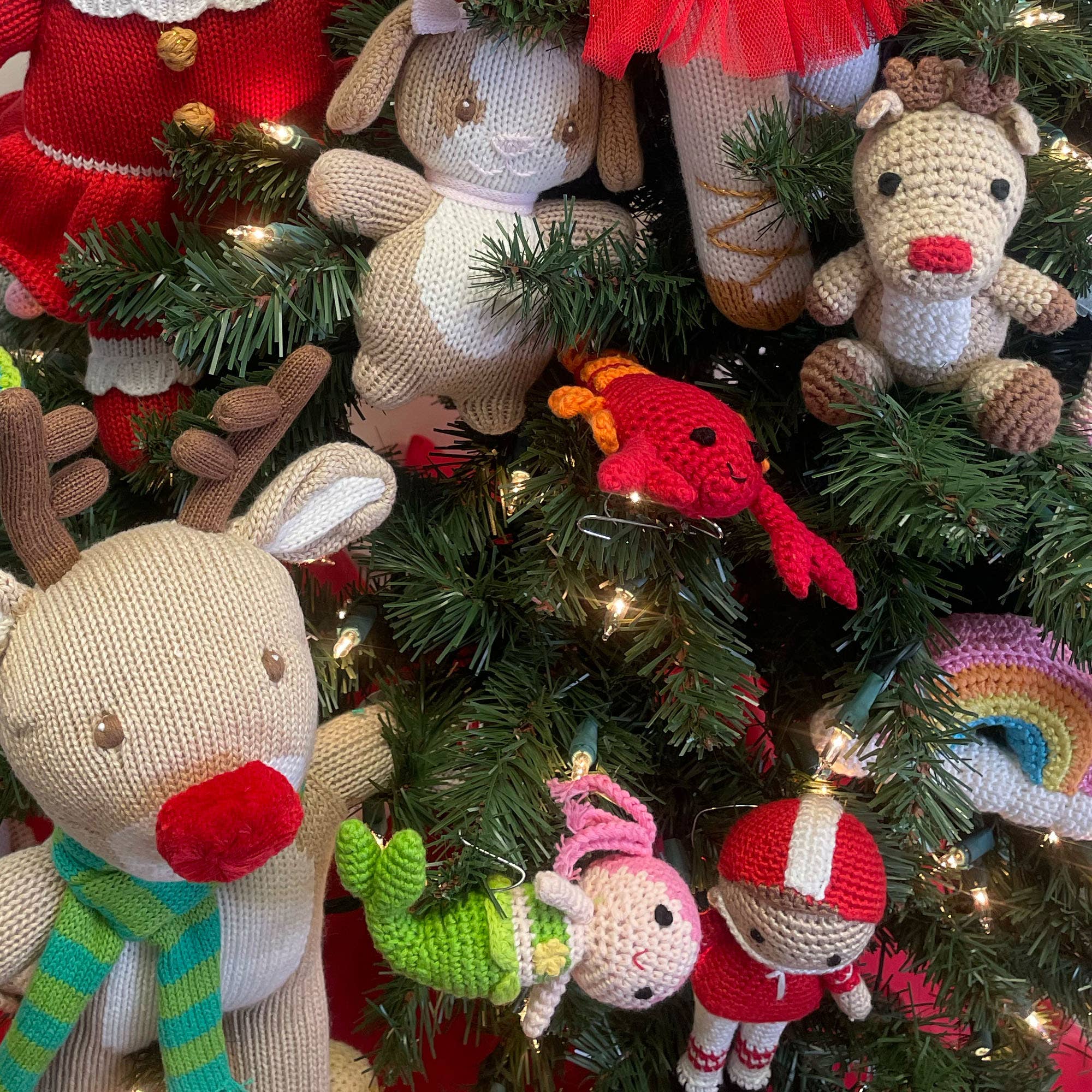 Rooney the Reindeer Knit Doll: 12" Plush