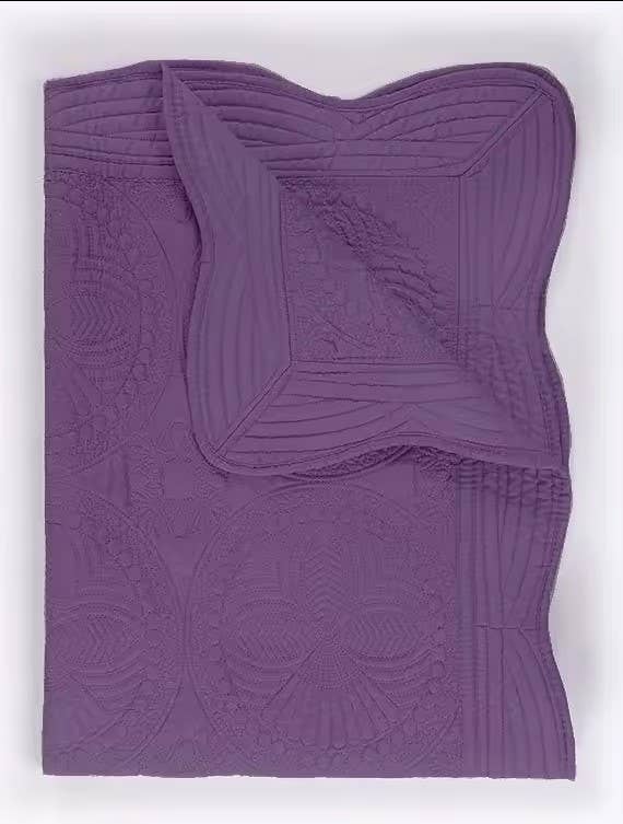 Heirloom Quilt - Baby Quilt Blanket Monogram: Cream